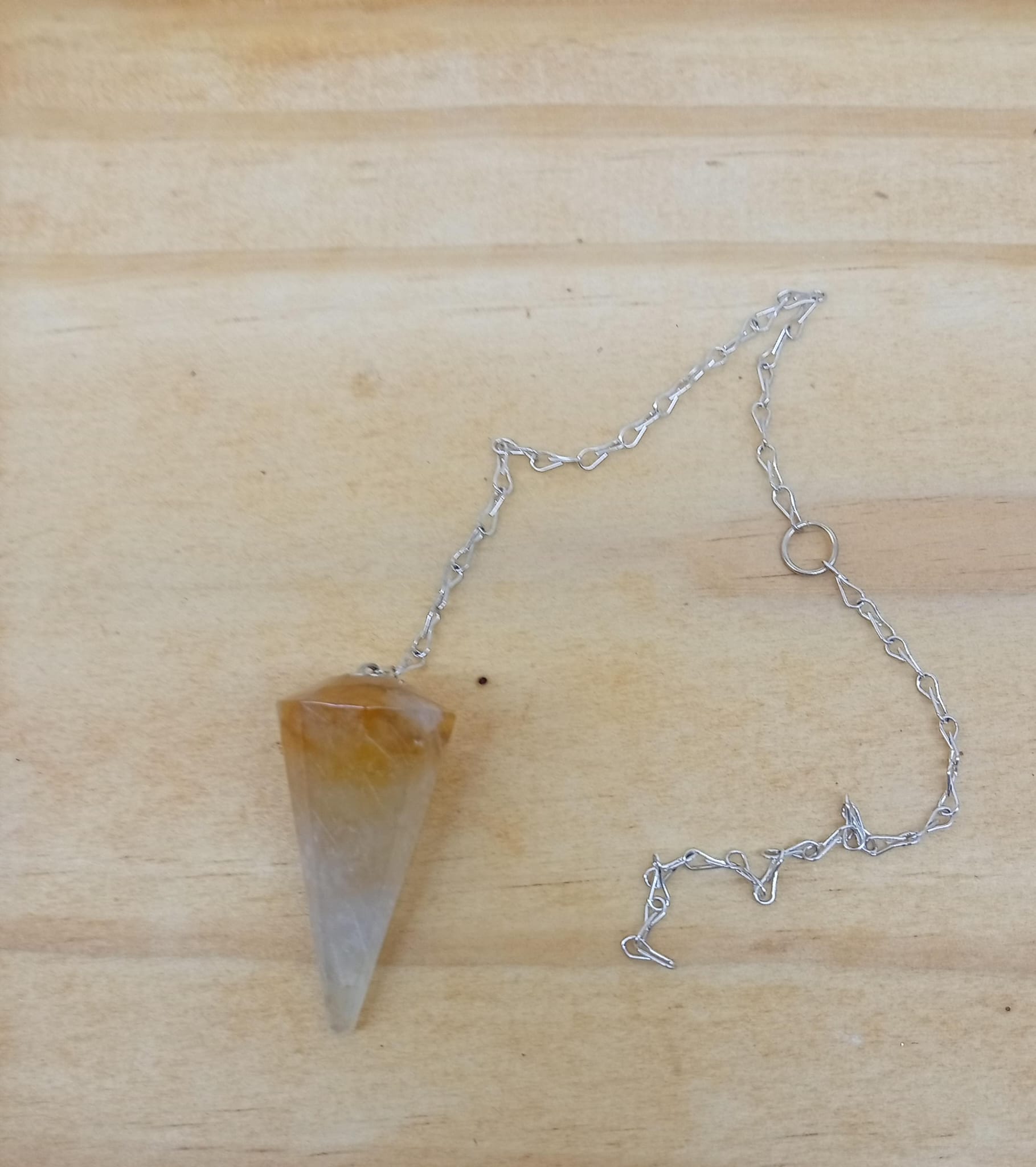 PENDULO PIEDRA CUARZO EMATOIDE